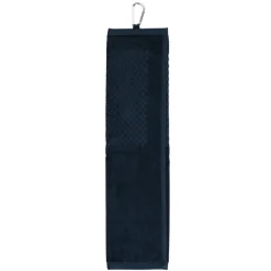 Trifold Scrubber Golf Towel with Carabiner Clip