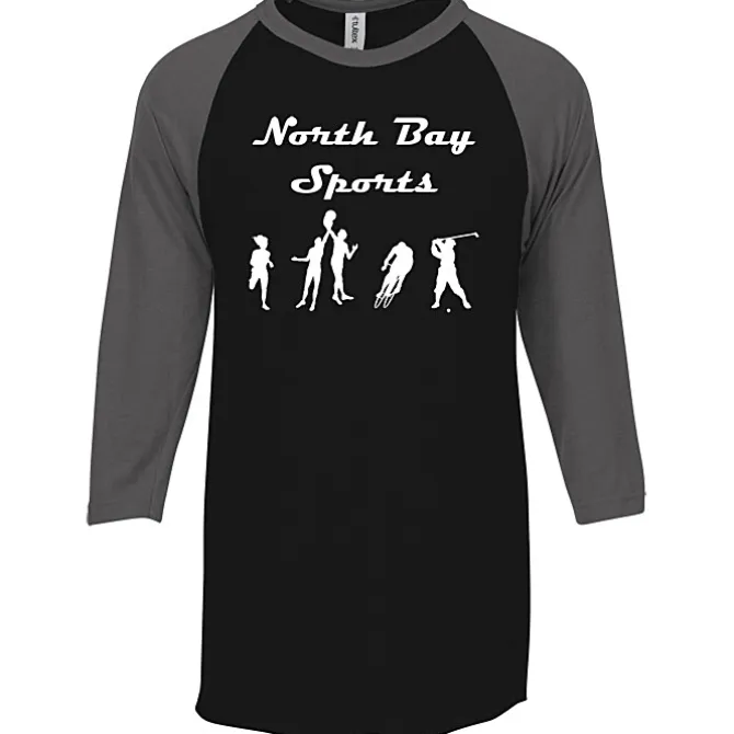 Tultex Fine Jersey 3/4 Sleeve Raglan T-Shirt - Colors
