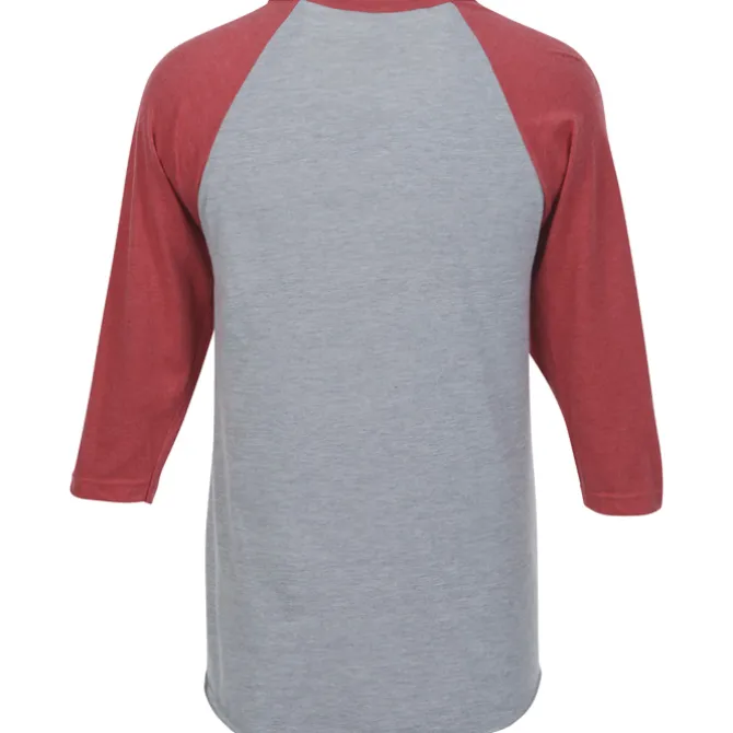 Tultex Fine Jersey 3/4 Sleeve Raglan T-Shirt - Colors