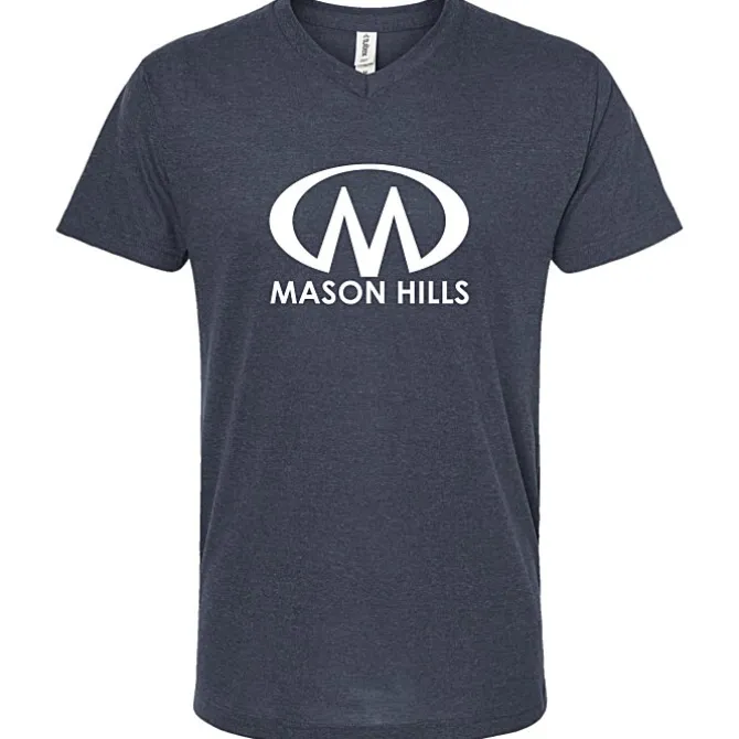 Tultex Polyester Blend V-Neck T-Shirt - Men's
