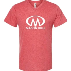 Tultex Polyester Blend V-Neck T-Shirt - Men's