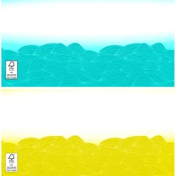 Turbulent Waves Full Color Insulated Paper Cup with Lid - 16 oz.