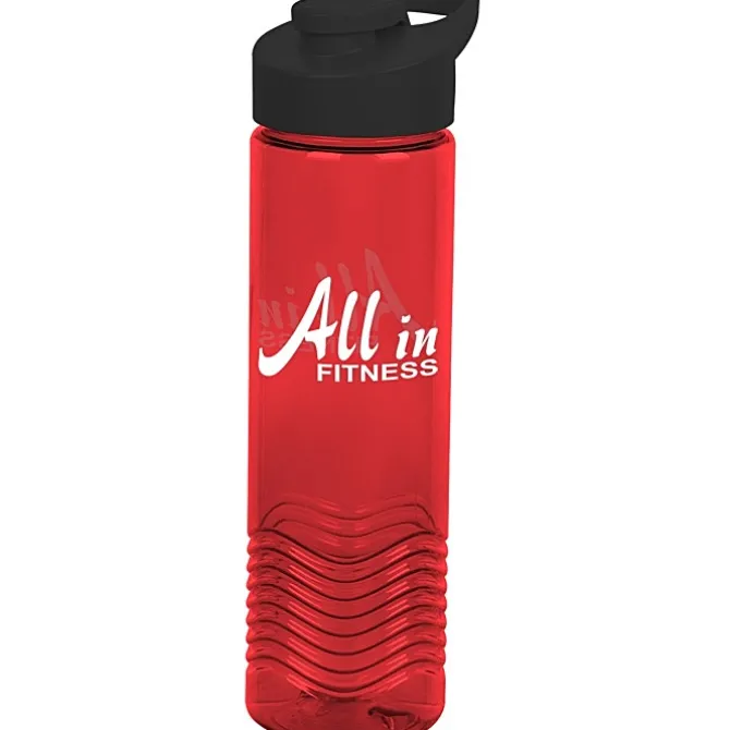 Twist Water Bottle with Flip Carry Lid - 24 oz