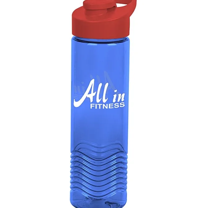 Twist Water Bottle with Flip Carry Lid - 24 oz