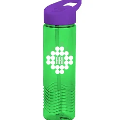 Twist Water Bottle with Flip Straw Lid - 24 oz