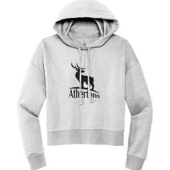 Ultimate 8.3-oz CVC Fleece Cropped Hoodie - Ladies' - Screen