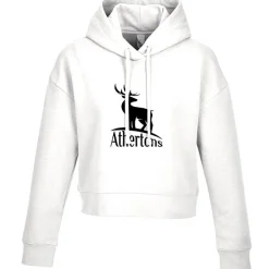 Ultimate 8.3-oz CVC Fleece Cropped Hoodie - Ladies' - Screen
