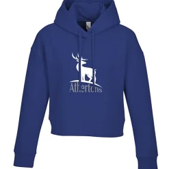 Ultimate 8.3-oz CVC Fleece Cropped Hoodie - Ladies' - Screen
