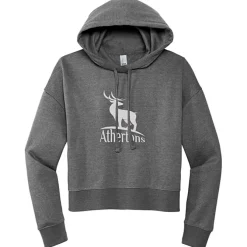 Ultimate 8.3-oz CVC Fleece Cropped Hoodie - Ladies' - Screen