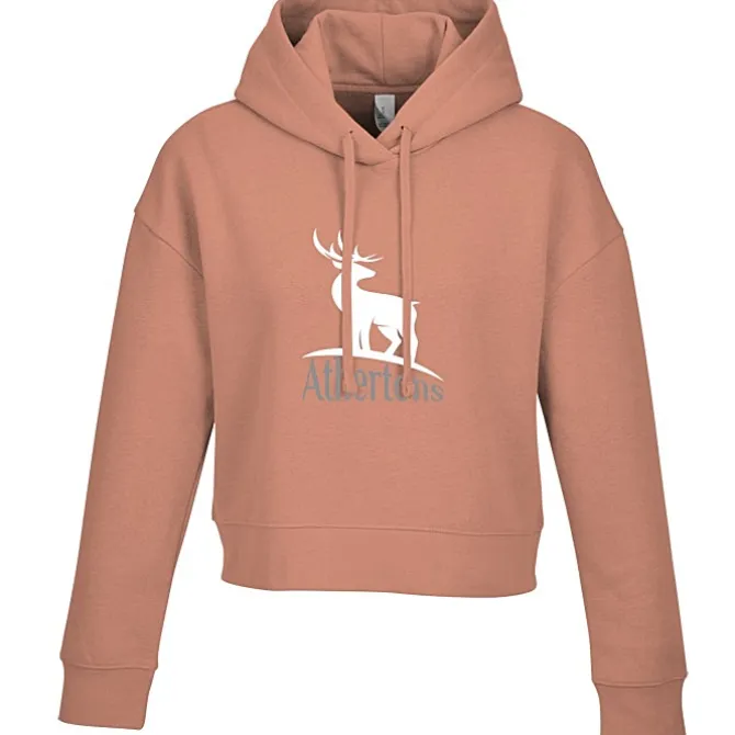 Ultimate 8.3-oz CVC Fleece Cropped Hoodie - Ladies' - Screen