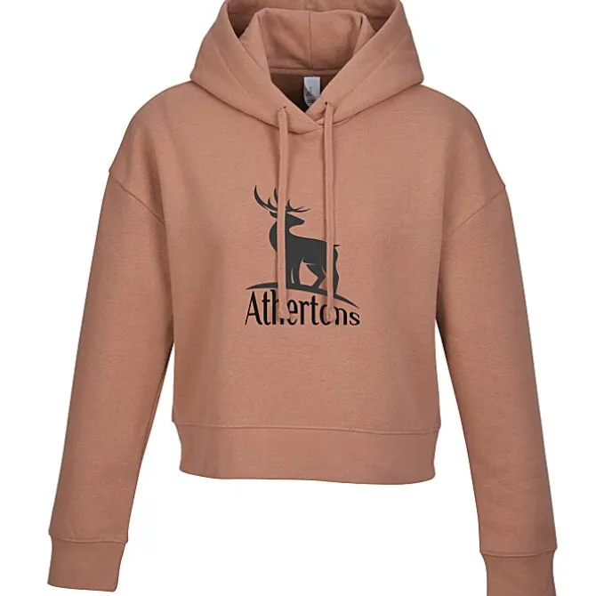 Ultimate 8.3-oz CVC Fleece Cropped Hoodie - Ladies' - Screen