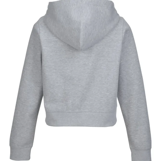Ultimate 8.3-oz CVC Fleece Cropped Full-Zip Hoodie - Ladies' - Embroidered