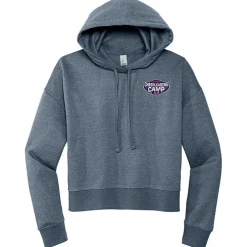 Ultimate 8.3-oz CVC Fleece Cropped Hoodie - Ladies' - Embroidered