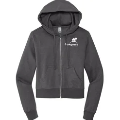 Ultimate 8.3-oz CVC Fleece Cropped Full-Zip Hoodie - Ladies' - Screen