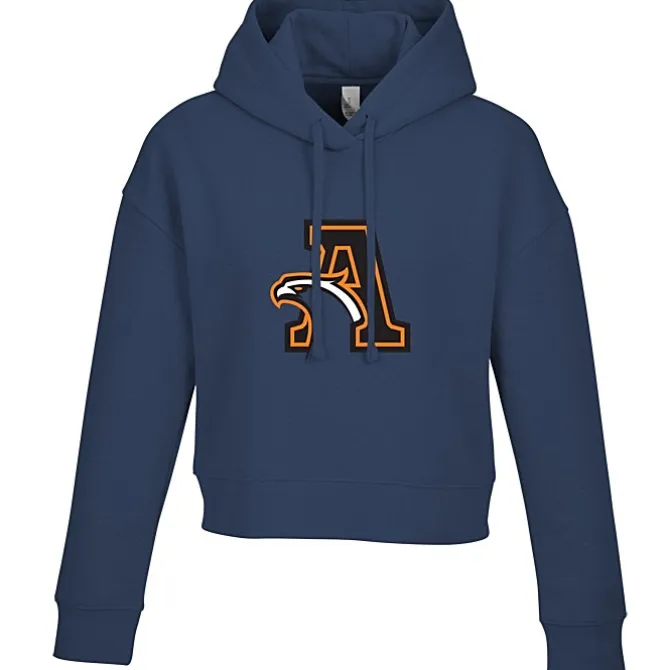 Ultimate 8.3-oz CVC Fleece Cropped Hoodie - Ladies' - Full Color