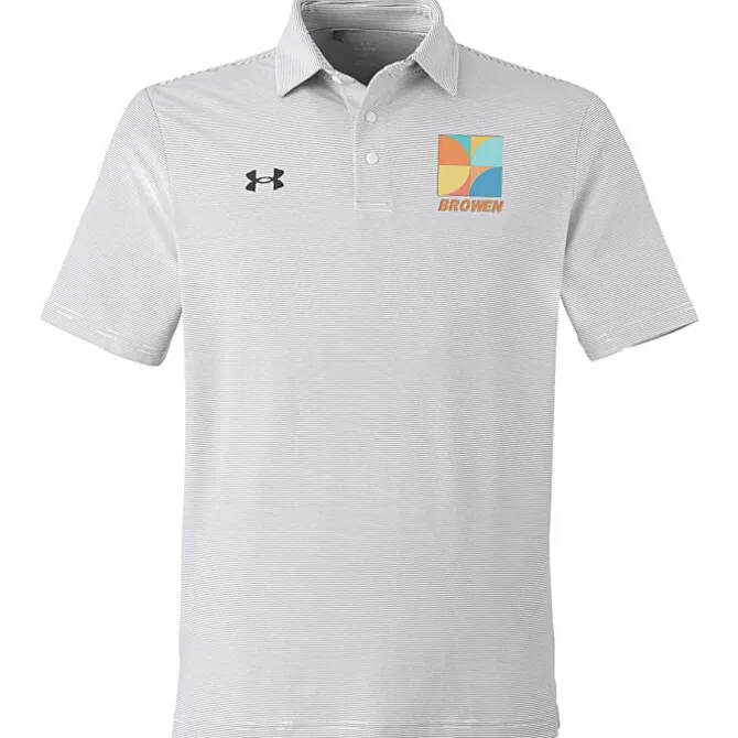 Under Armour Destin Drive Striped Performance Polo - Embroidered