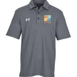 Under Armour Destin Drive Striped Performance Polo - Embroidered