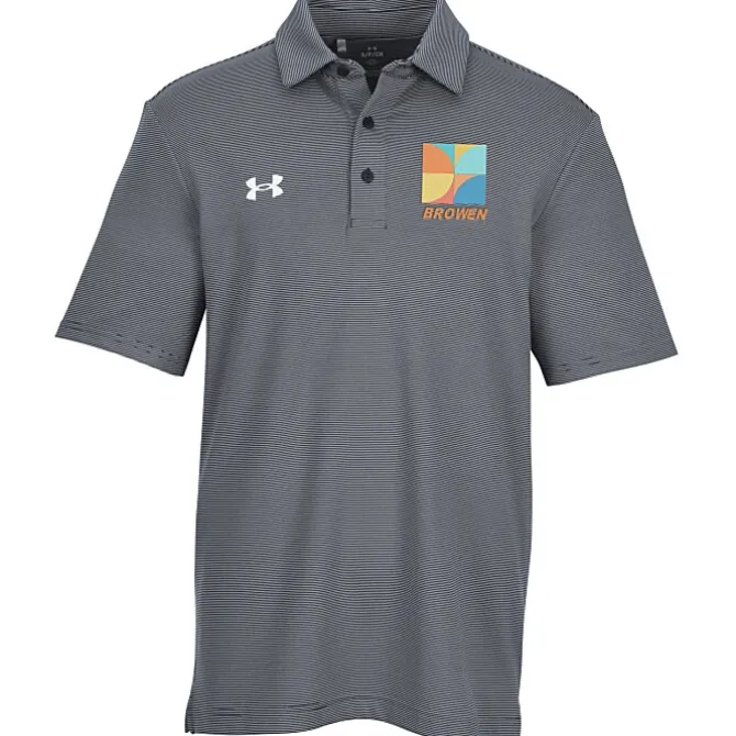 Under Armour Destin Drive Striped Performance Polo - Embroidered