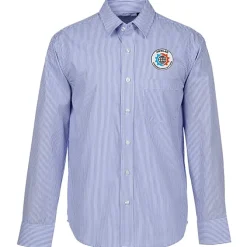 Untucked Striped Poplin Shirt - Men's
