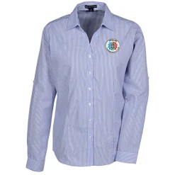 Untucked Striped Poplin Shirt - Ladies'