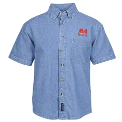 Utility Short Sleeve Denim Shirt - Men's
