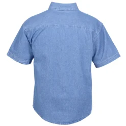 Utility Short Sleeve Denim Shirt - Men's