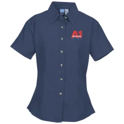 Utility Short Sleeve Denim Shirt - Ladies'