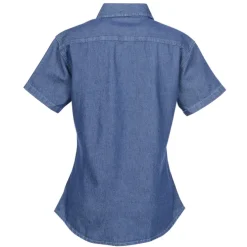 Utility Short Sleeve Denim Shirt - Ladies'
