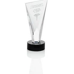 Valiant Crystal Award - 7 inches