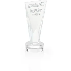 Valiant Crystal Award - 8 inches