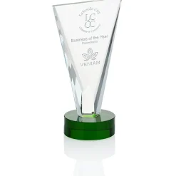 Valiant Crystal Award - 9 inches