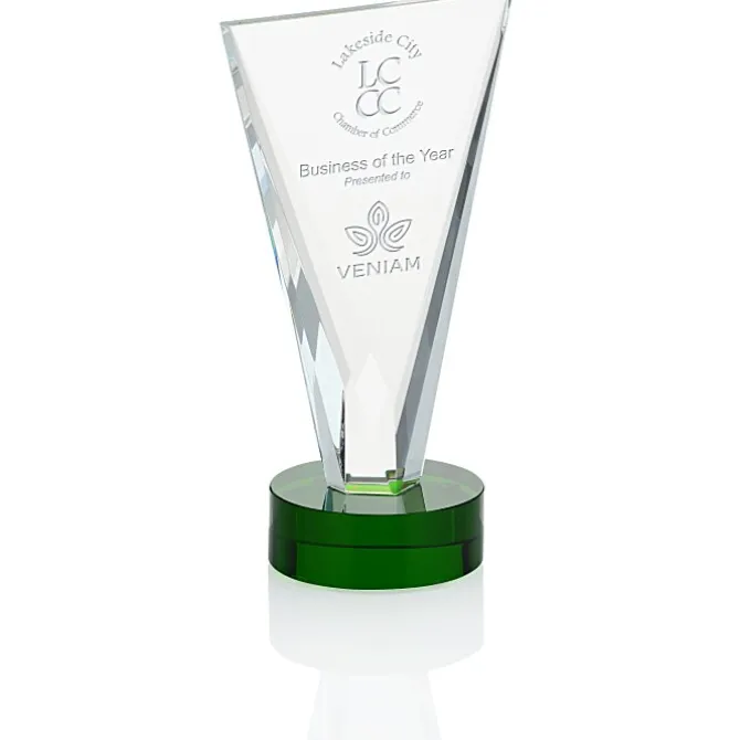 Valiant Crystal Award - 9 inches