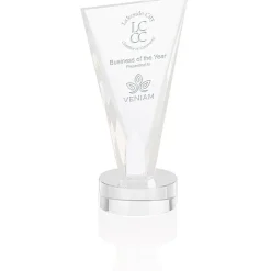 Valiant Crystal Award - 9 inches