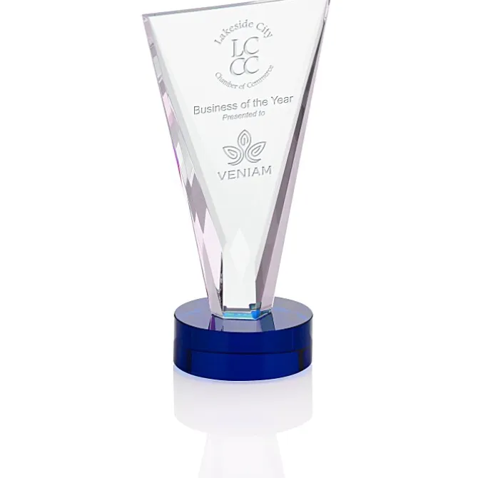 Valiant Crystal Award - 9 inches
