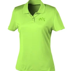 Vansport Omega Solid Mesh Tech Polo - Ladies' - Laser Etched