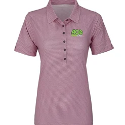 Vansport Pro Eagle Diamond Print Polo - Ladies'