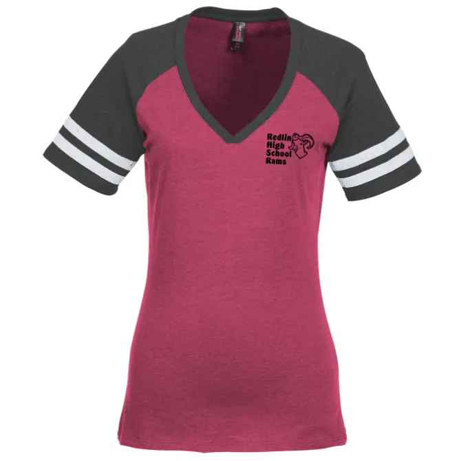 Varsity V-Neck T-Shirt - Ladies'