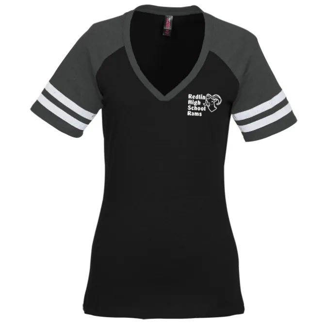 Varsity V-Neck T-Shirt - Ladies'