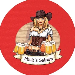 Vinyl Coaster - 4 inches Circle - Full Color