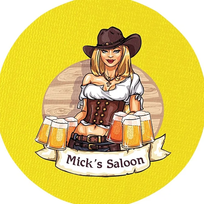 Vinyl Coaster - 4 inches Circle - Full Color