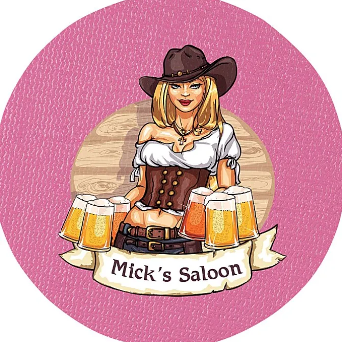 Vinyl Coaster - 4 inches Circle - Full Color