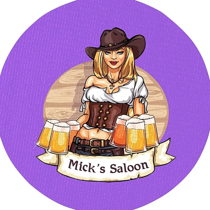 Vinyl Coaster - 4 inches Circle - Full Color