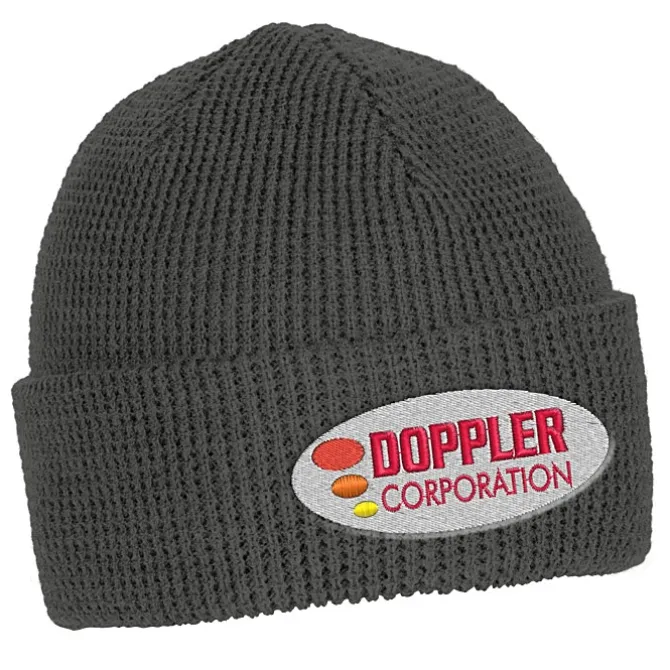 Waffle Knit Cuff Beanie