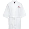 Waffle Weave Thigh Length Robe - White