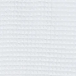 Waffle Weave Thigh Length Robe - White