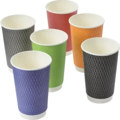Waves Full Color Insulated Paper Cup - 16 oz.