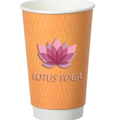 Waves Full Color Insulated Paper Cup - 16 oz.