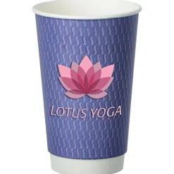Waves Full Color Insulated Paper Cup - 16 oz.