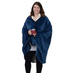 Wearable Fleece Sherpa Blanket