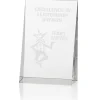 Wedge Crystal Award - 5 inches